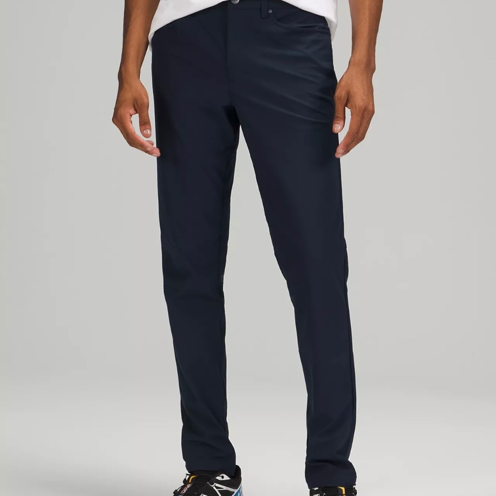 Men’s lulu lemon commission slim pants navy blue